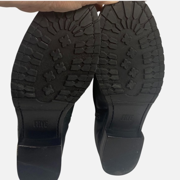 NWOB Frye Leather Over Knee Riding BOOTS Equestrian Biker Buccaneer Moto Boho - Picture 10 of 10